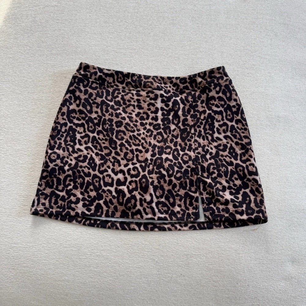 Miss Selfridge Leopard Print Mini Skort – ASOS Animal Print Skirt Size 4 NWOT